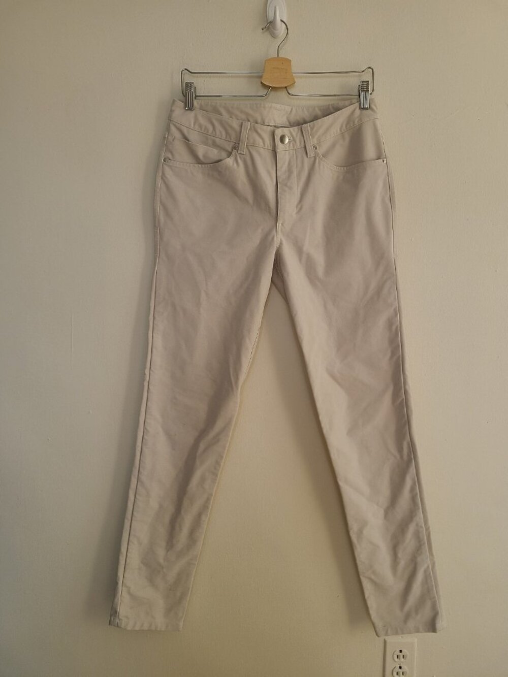 Lululemon ABC Skinny-Fit 5 Pocket Pant Light Beige Men’s 31 X 33
